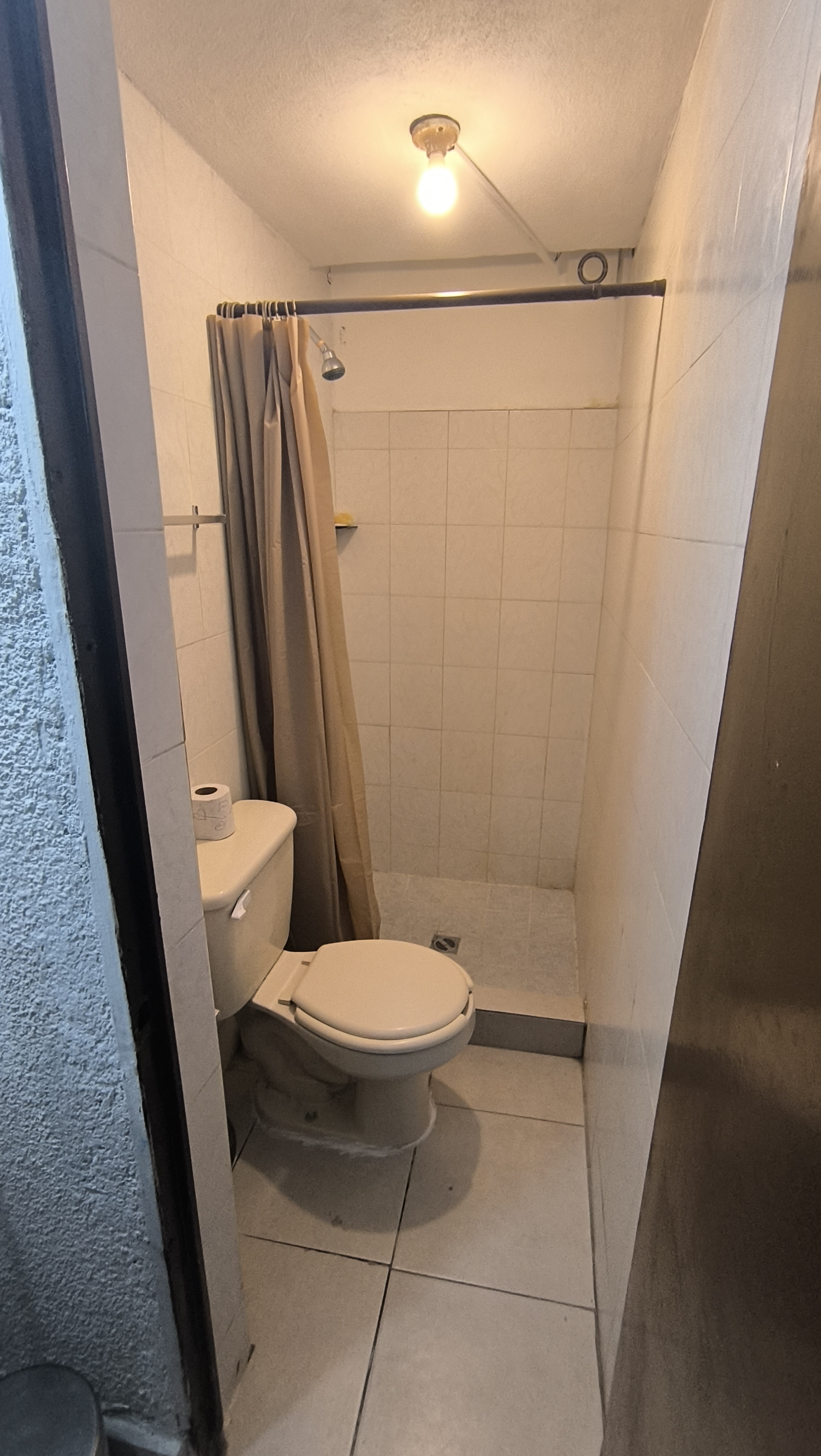 El Loft donde se ve la tasa y la regadera del baño 1 